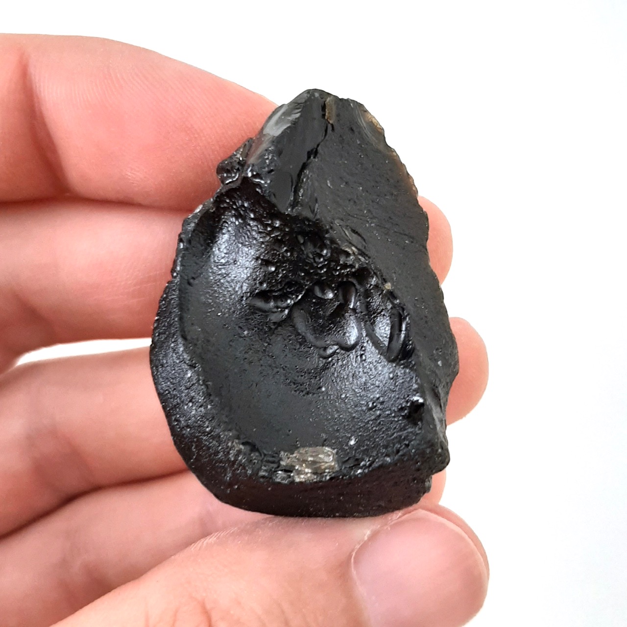 Indochinite. Meteorite impact glass.