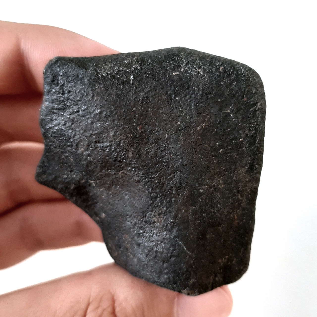 Juancheng meteorite. 100% crust and oriented.