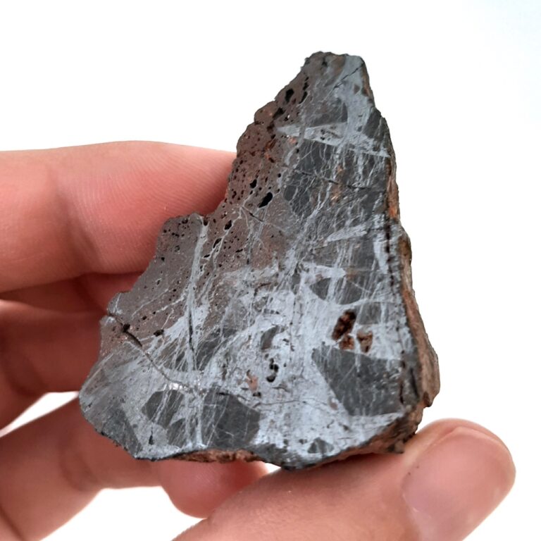 Huckitta meteorite. Pallasite from Australia. Endcut.