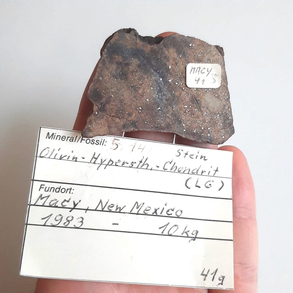 Meteorites for sale.