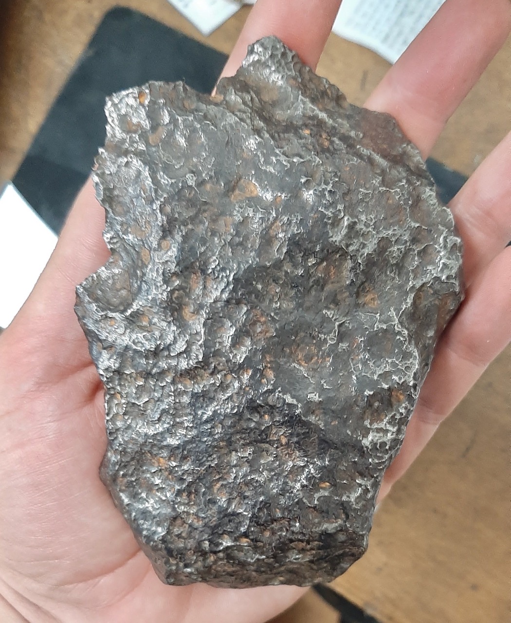 Chinga meteorite. Ataxite.
